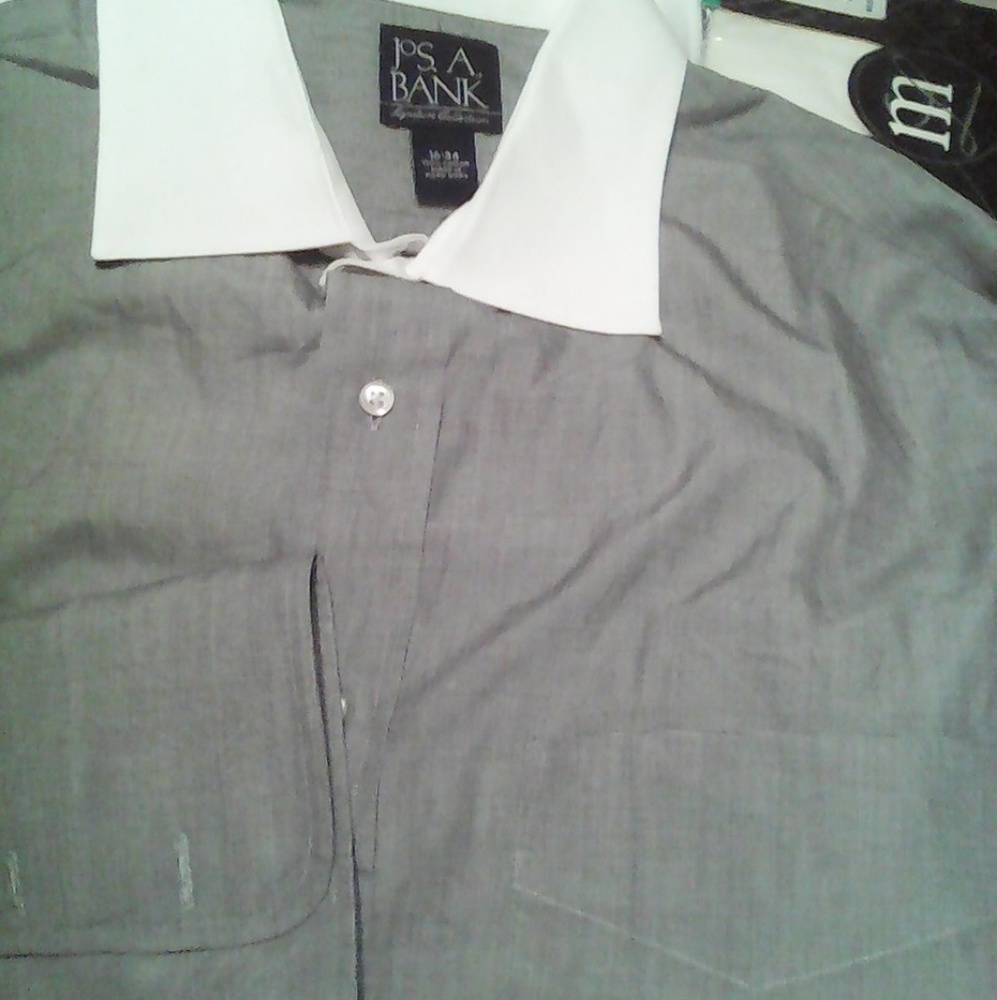Long sleeved Jos A Bank dress shirt